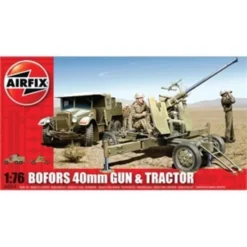 Airfix 40mm Bofors Pistool- En Sleeptractor 'Vintage Classic-serie'