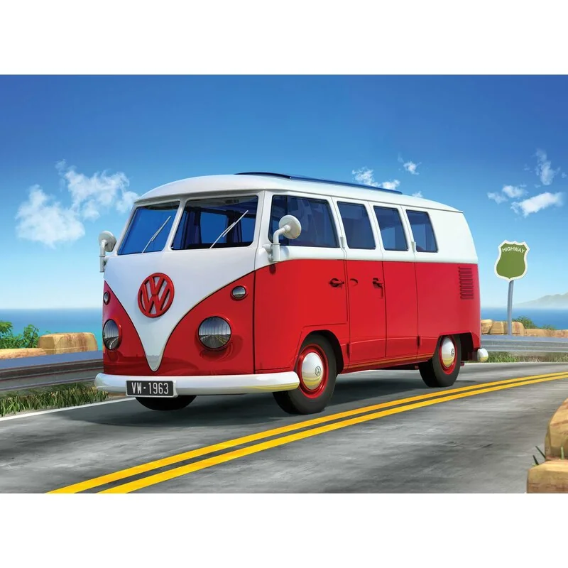 Airfix QUICKBUILD VW Camper Van - Rouge - Afbeelding 3