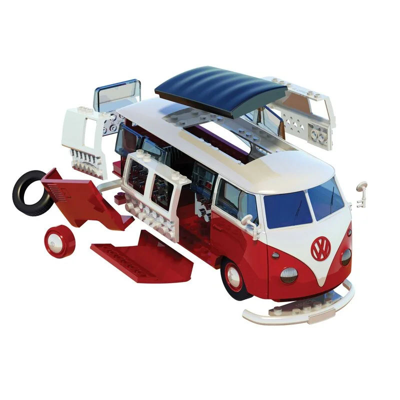 Airfix QUICKBUILD VW Camper Van - Rouge - Afbeelding 4