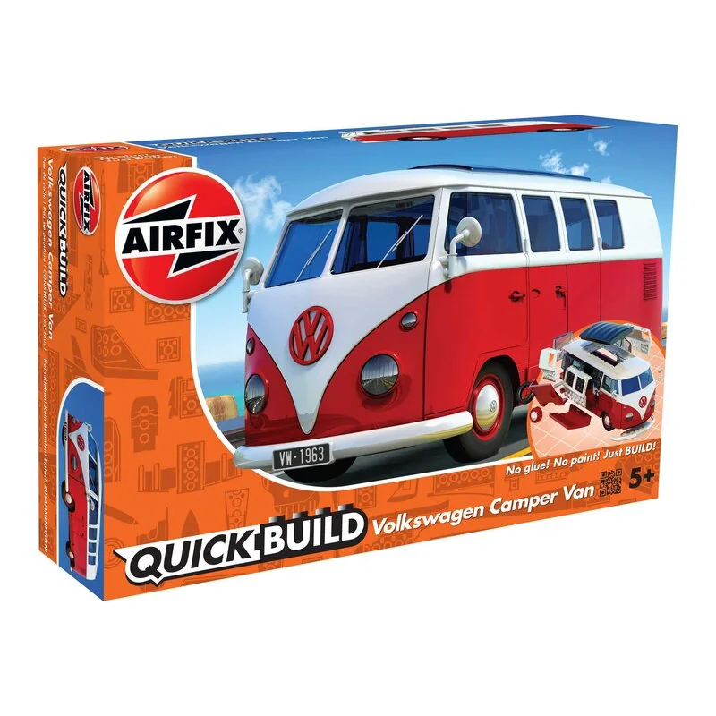Airfix QUICKBUILD VW Camper Van - Rouge - Afbeelding 8
