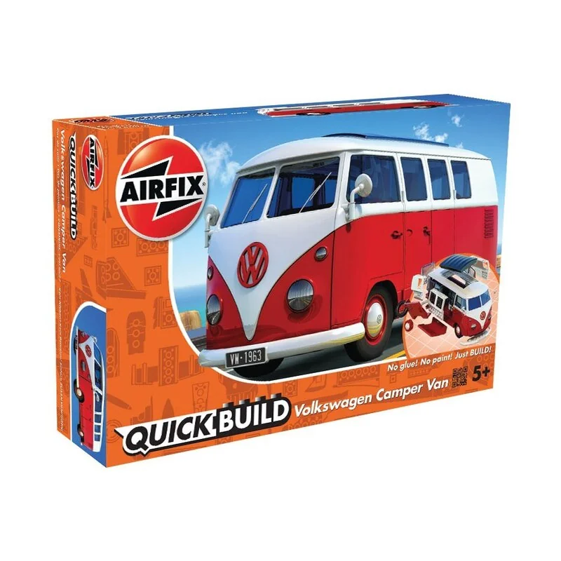 Airfix QUICKBUILD VW Camper Van - Rouge