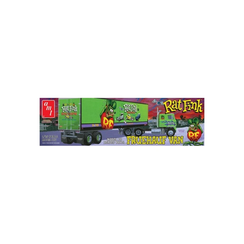 Kunststof Vrachtwagenmodel - Fruehauf RAT FINK 1:25 Aanhanger