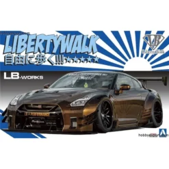 Aoshima NISSAN R35 GTR TYPE 2 VERSIE 1 LB WERKT