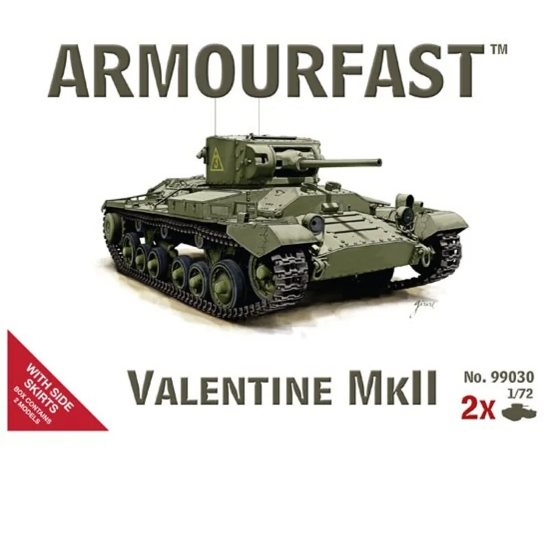 Valentine Mk.II : Pack Includes 2 Snap Together Tank Kits