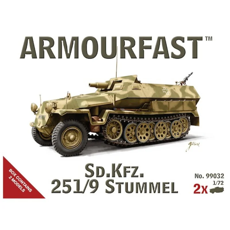 Duits Sd.Kfz.251 / 9 Stummel, 2 Kits In Een Doos - Afbeelding 2