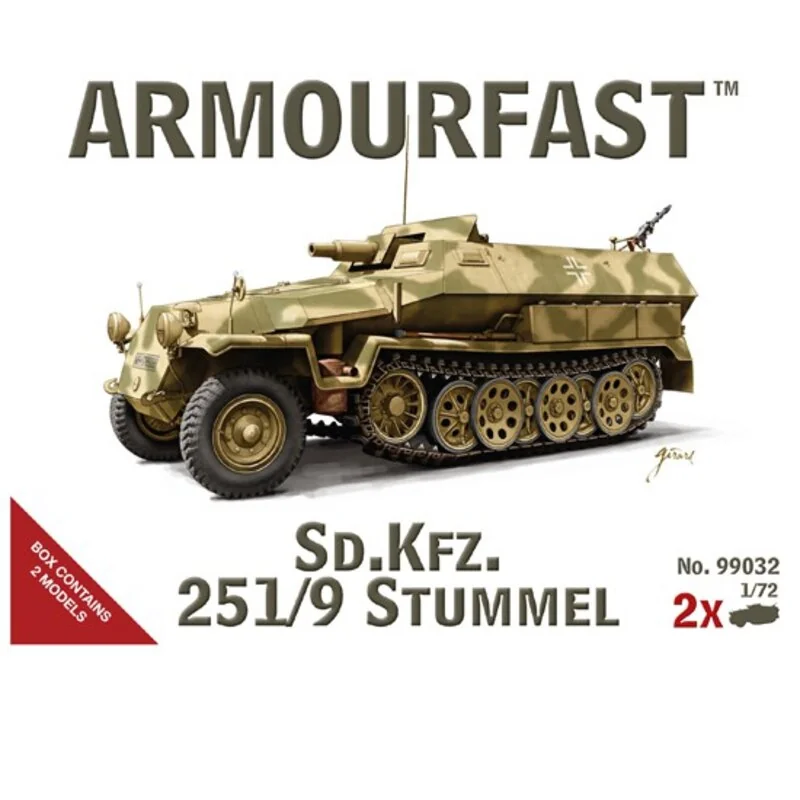 Duits Sd.Kfz.251 / 9 Stummel, 2 Kits In Een Doos