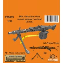 MG 3 Machine Gun - Squad Support Variant (2 Pcs) 1/35