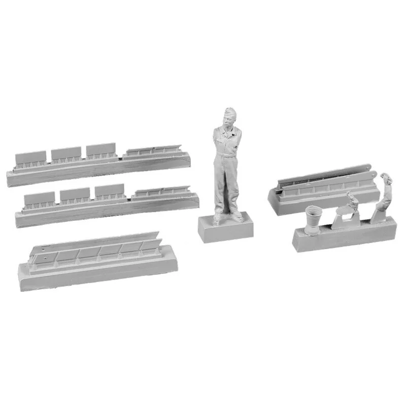 Siebel Si-204 / Aero C-3 Airman (reinigen Van Luifelbeglazing) Deze Set Biedt Een Harsfiguur Van Een Bemanningslid Afgebeeld Tij - Afbeelding 2