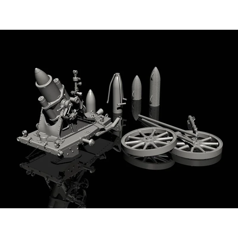 Duitse WWI 25cm Schwerer Minenwerfer / Heavy Mortar - Afbeelding 3