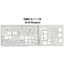 Eduard Heinkel He 111 Canopy And Wheels (toebehoren Voor Modelbouwsets Van Monogram And Revell) (made From Yellow Kabuki Tape Produced