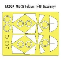Eduard Mikoyan MiG-29 Fulcrum (toebehoren Voor Modelbouwsets Van Academy) (made From Yellow Kabuki Tape Produced In Japan)