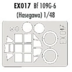 Eduard Messerschmitt Bf 109G-6 Canopy And Wheels (toebehoren Voor Modelbouwsets Van Hasegawa) (made From Yellow Kabuki Tape Produced In