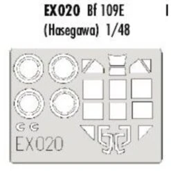 Eduard Messerschmitt Bf 109E Canopy And Wheels (toebehoren Voor Modelbouwsets Van Hasegawa) (made From Yellow Kabuki Tape Produced In J