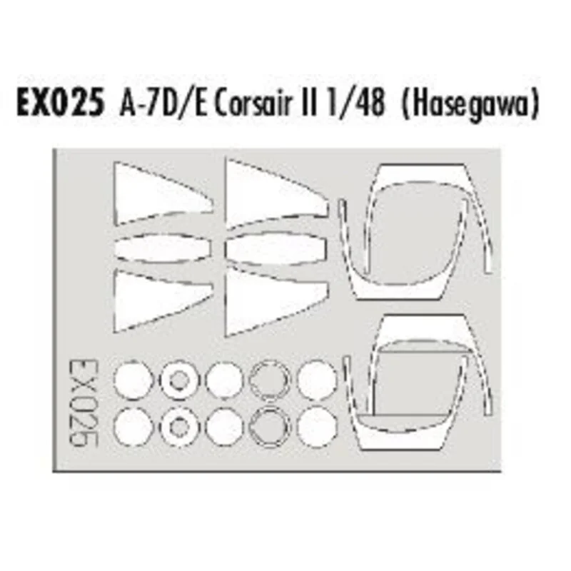 Eduard Vought A-7D Corsair / Vought A-7E Corsair Canopy And Wheels (toebehoren Voor Modelbouwsets Van Hasegawa) (made From Yellow Kabuk