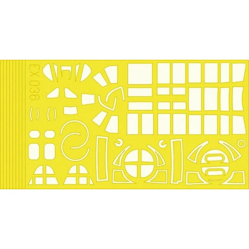 Eduard Grumman TBF-1/Grumman TBM-3 Avenger Canopy (toebehoren Voor Modelbouwsets Van Accurate Miniatures) (made From Yellow Kabuki Tape