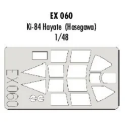 Eduard Nakajima Ki-84 Hayate Frank Canopy (toebehoren Voor Modelbouwsets Van Hasegawa) (made From Yellow Kabuki Tape Produced In Japan)
