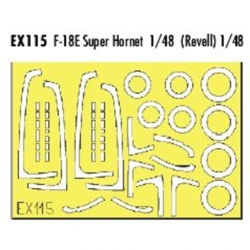 Eduard McDonnell Douglas F/A-18E Super Hornet (toebehoren Voor Modelbouwsets Van Revell) (made From Yellow Kabuki Tape Produced In Japa