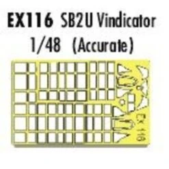 Eduard Vought SB2U Vindicator (toebehoren Voor Modelbouwsets Van Accurate Miniatures) (made From Yellow Kabuki Tape Produced In Japan)