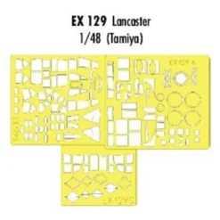 Eduard Avro Lancaster Mk.I/III (toebehoren Voor Modelbouwsets Van Tamiya) (made From Yellow Kabuki Tape Produced In Japan)