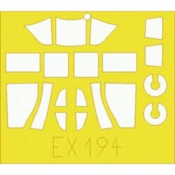 Eduard Ilyushin Il-2 Stormovik Single Seat (toebehoren Voor Modelbouwsets Van Accurate Miniatures) (made From Yellow Kabuki Tape Produc