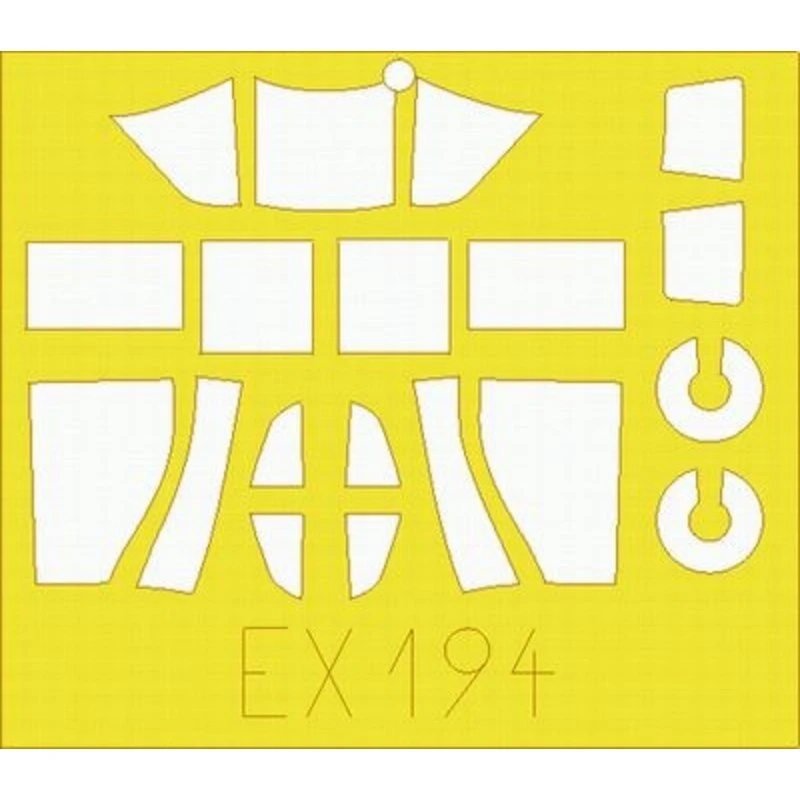 Eduard Ilyushin Il-2 Stormovik Single Seat (toebehoren Voor Modelbouwsets Van Accurate Miniatures) (made From Yellow Kabuki Tape Produc