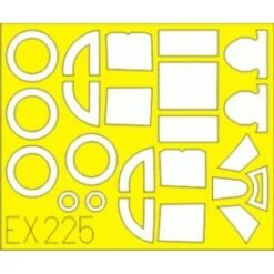 Eduard Lavochkin La-5FN (designed To Be Used Zvezda) (made From Yellow Kabuki Tape Produced In Japan)