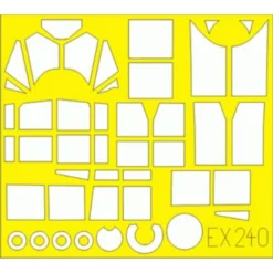 Eduard Fieseler Fi 156C Storch (toebehoren Voor Modelbouwsets Van Tamiya) (made From Yellow Kabuki Tape Produced In Japan)