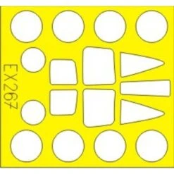 Eduard BAC TSR-2 (toebehoren Voor Modelbouwsets Van Airfix) (made From Yellow Kabuki Tape Produced In Japan)