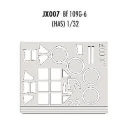 Eduard Messerschmitt Bf 109G-6 (toebehoren Voor Modelbouwsets Van Hasegawa) (made From Yellow Kabuki Tape Produced In Japan)