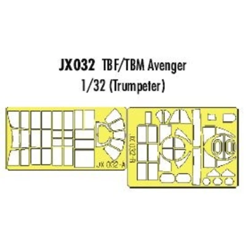 Eduard Grumman TBF-1/Grumman TBM-3 Avenger (toebehoren Voor Modelbouwsets Van Trumpeter) (made From Yellow Kabuki Tape Produced In Japa