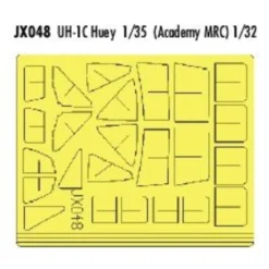 Eduard Bell UH-1C Huey (toebehoren Voor Modelbouwsets Van Academy And MRC) (made From Yellow Kabuki Tape Produced In Japan)