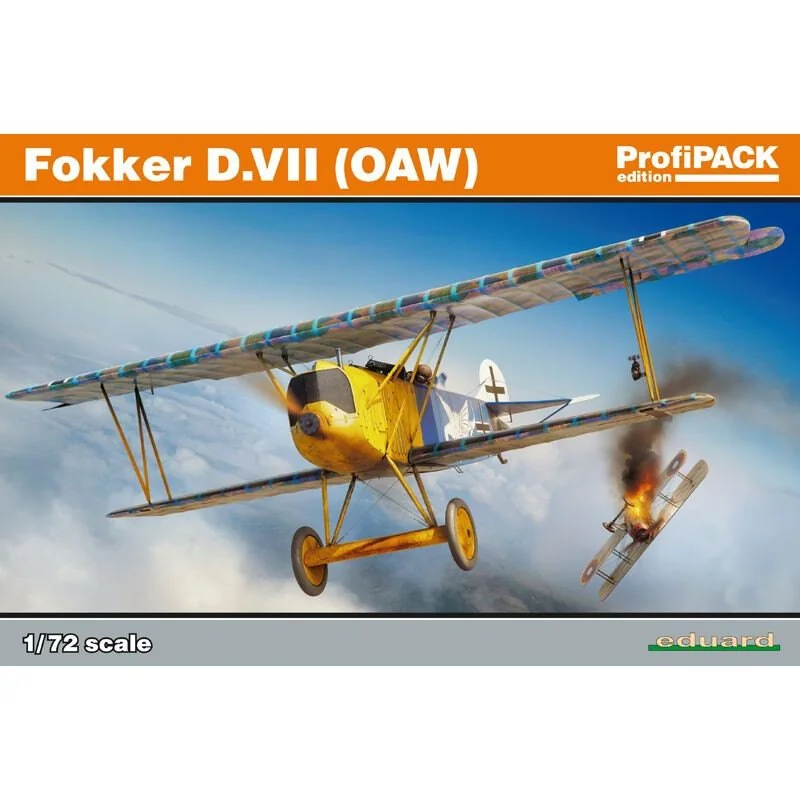 Eduard Fokker D.VII (OAW) ProfiPACK-editie Kit Van Duitse WWI Jachtvliegtuigen Fokker D.VII Op Schaal 1/72. De Kit Is Gericht Op Vliegt - Afbeelding 2