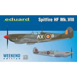 Eduard Supermarine Spitfire HF Mk.VIII Weekendeditie Kit Van Britse WWII Jachtvliegtuigen Spitfire HF Mk.VIII Op Schaal 1/72. De Kit