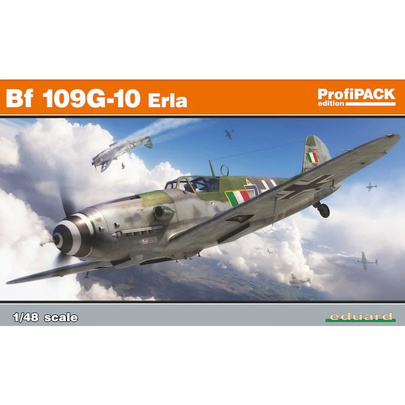 Eduard Messerschmitt Bf-109G-10 Erla 1/48 ProfiPACK-editieset Van Duitse WWII Gevechtsvliegtuigen Bf 109G-10 Op 1/48 Schaal. De Kit Is