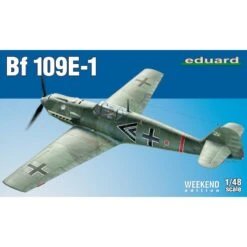 Eduard Messerschmitt Bf-109E-1 Weekend Editie Kit Van Duitse WWII Gevechtsvliegtuigen Bf 109E-1 Op Schaal 1/48. - Kunststof Onderdelen: