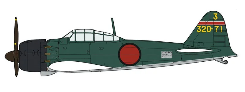 Hasegawa A6M5a Zero Jager Type 52 - Afbeelding 3