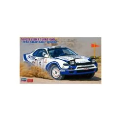 Hasegawa Kunststof Modelauto Toyota Celica Turbo 4WD "Winnaar Van De Qatar Rally 1994" 1:24