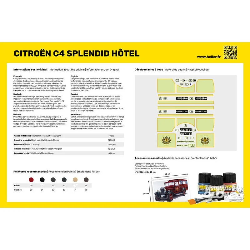 Heller STARTER KIT Citroen C4 Prachtig Hotel - Afbeelding 4