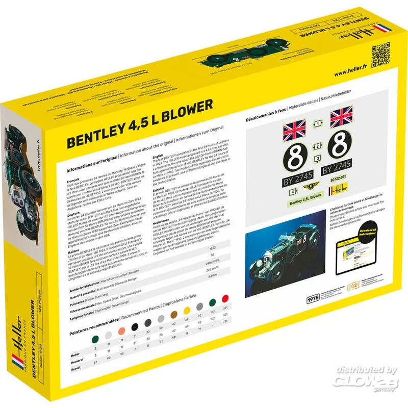 Heller STARTER KIT BENTLEY 45 L BLOWER - Afbeelding 2