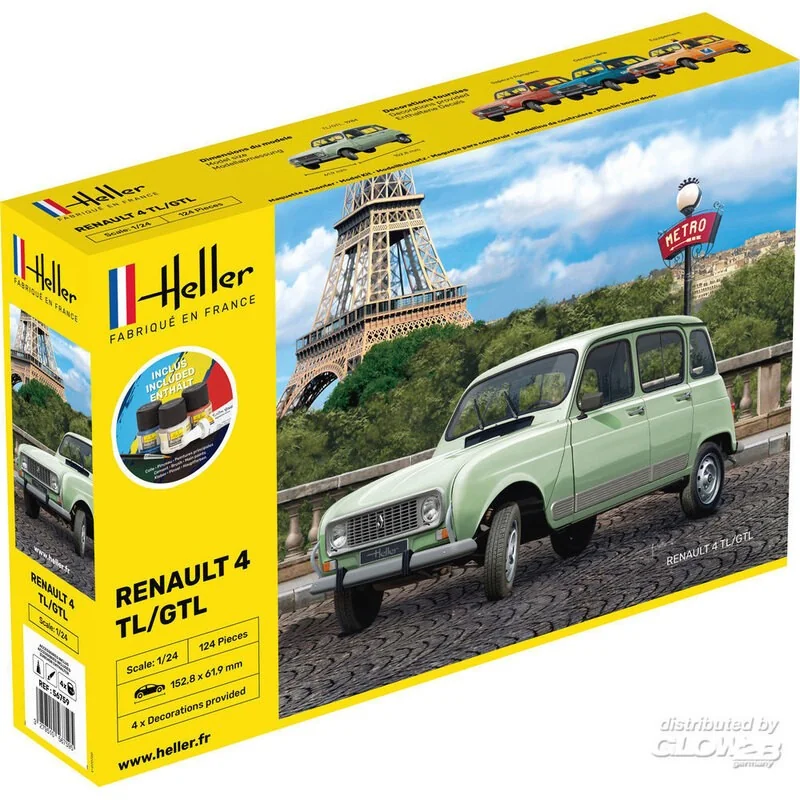 Heller STARTER KIT RENAULT 4L - Afbeelding 2