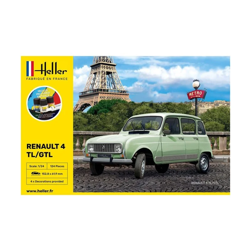 Heller STARTER KIT RENAULT 4L - Afbeelding 3