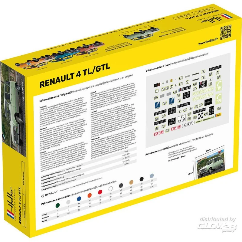 Heller STARTER KIT RENAULT 4L - Afbeelding 4