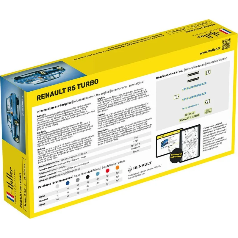 Heller R5 Turbo Rallye 1:43 - Afbeelding 3