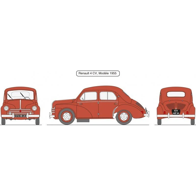 Heller Renault 4 Cv Classique 1:43 - Afbeelding 5