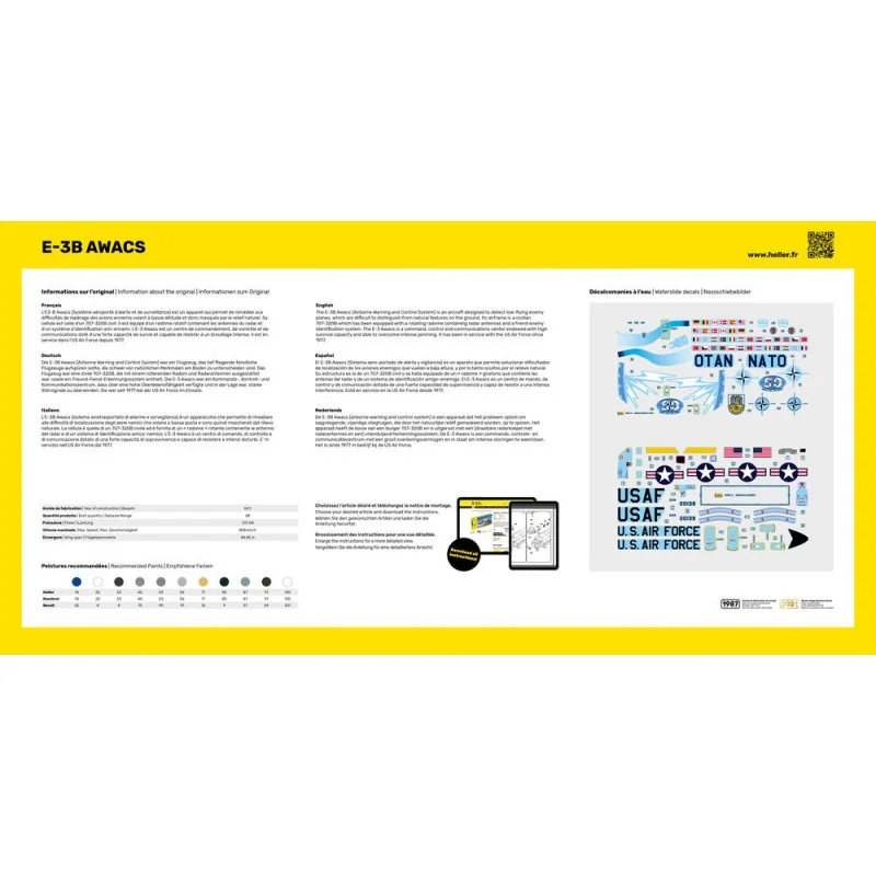 Heller BOEING E-3 A / C AWACS - Afbeelding 4