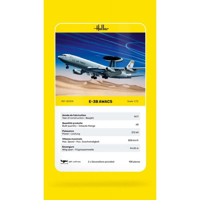 Heller BOEING E-3 A / C AWACS - Afbeelding 6