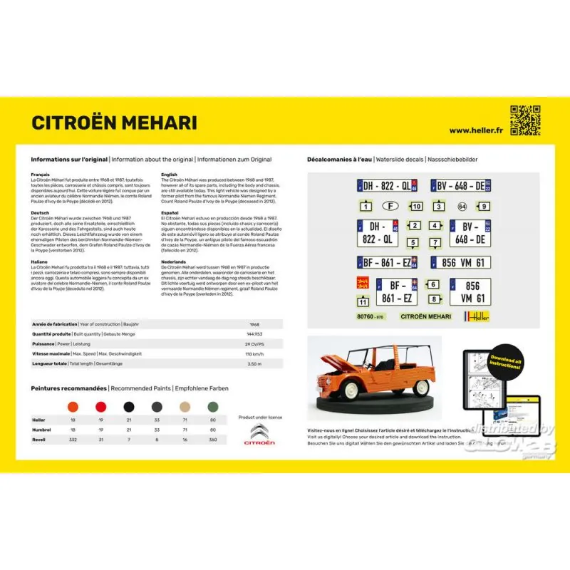 Heller CITROEN MEHARI Versie 1 - Afbeelding 4