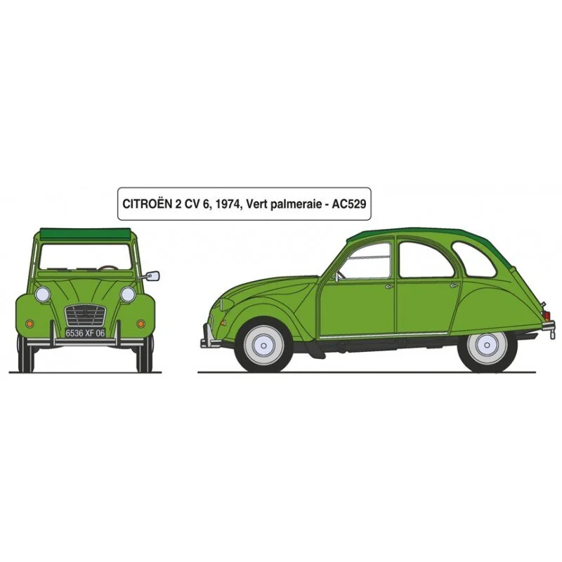 Heller 2 Cv Citroën 1:24 - Afbeelding 2