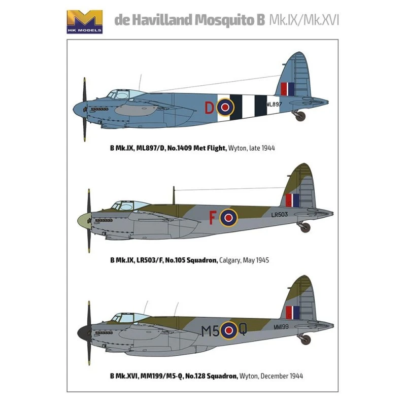 HONG KONG MODEL: 1/32 De Havilland Mosquito B. MK IX/XVI - Afbeelding 2