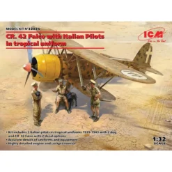 ICM KR. 42 Falco Met Italiaanse Piloten In Tropisch Uniform